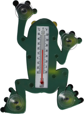 Termometro Rana con Ventosas para Ventana o Cristal